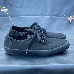 Vans Black Canvas Size Us Men Size 6.5 Supersiders Shoes.
